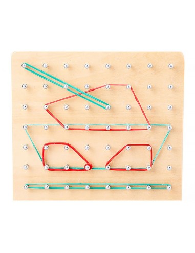Montessori Mini Nail Board piešimas...