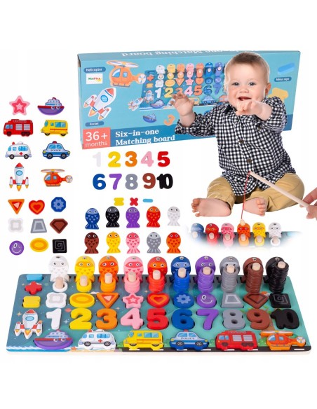 XL Montessori rūšiavimo padas + žvejyba + transportas