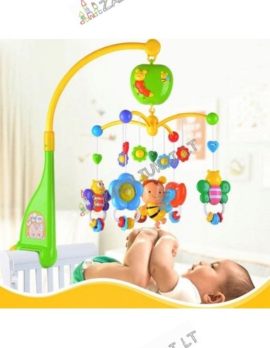 Kūdikių karuselė Multifunctional Music Bed Bell