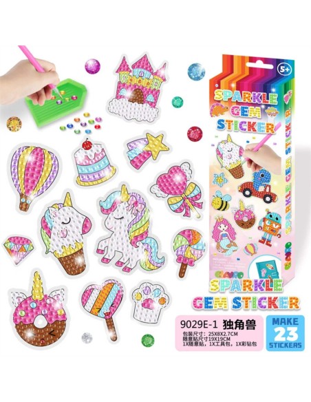 Deimantinė dėlionė - lipdukai Sparkle Gem Sticker