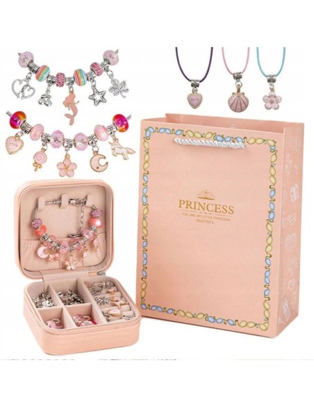 Pandoros apyrankių gaminimo rinkinio dovanų dėžutėje