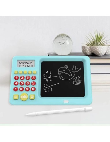 2-in-1 Žaislinis planšetinis kompiuteris su skaičiuotuvu ir LCD ekranu