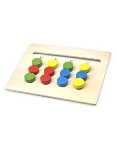 Medinė dėlionė 2 in 1, spalvos ir vaisiai 2