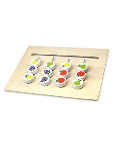 Medinė dėlionė 2 in 1, spalvos ir...