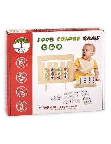 Medinė dėlionė 2 in 1, spalvos ir...