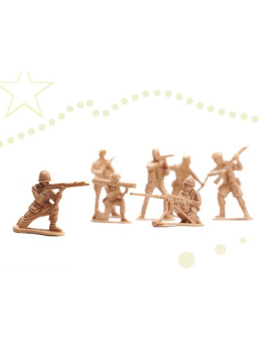 Karinė bazė - plastikinių kareivėlių...