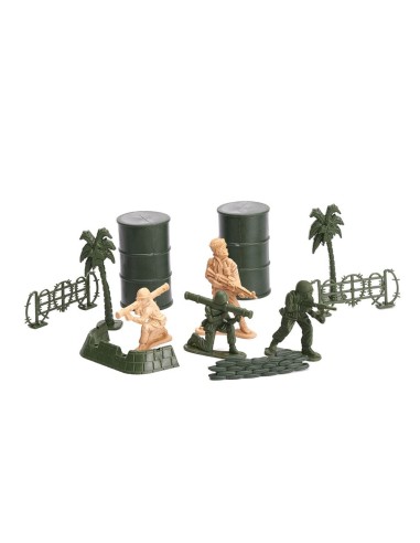 Karinė bazė - plastikinių kareivėlių...