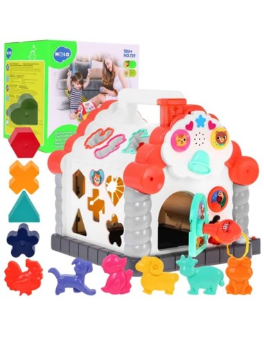 Spalvingas edukacinis namelis kūdikiams