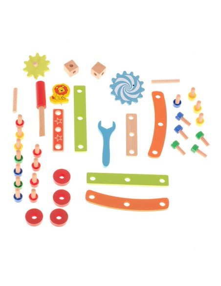 Spalvota fantazija: medinis konstruktorius – pramoga ir mokslas!