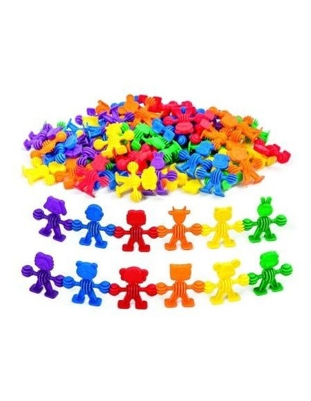 Konstruktorius Gyvūnai susikabinantis rankom ir pilvukais