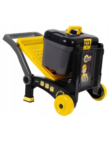 Meistro stalas ant ratų su įrankiais