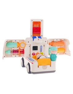 Interaktyvi edukacinė greitoji pagalba – mažojo gydytojo rinkinys su šviesomis ir garsais