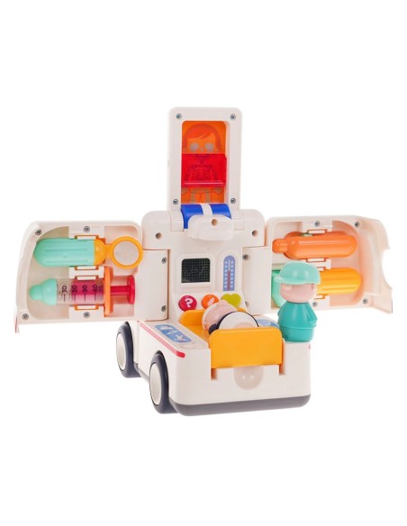 Interaktyvi edukacinė greitoji pagalba – mažojo gydytojo rinkinys su šviesomis ir garsais