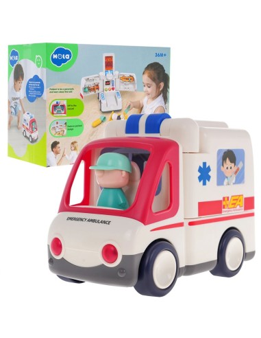 Interaktyvus greitosios pagalbos automobilis – edukacinis rinkinys su medicininiais priedais