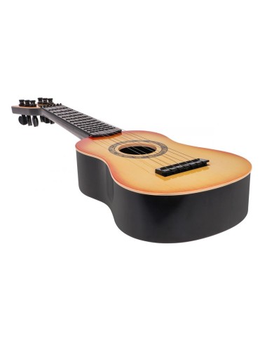 Klasikinė gitara, šviesiai rudas žaislinis instrumentas + 6 metalinės stygos