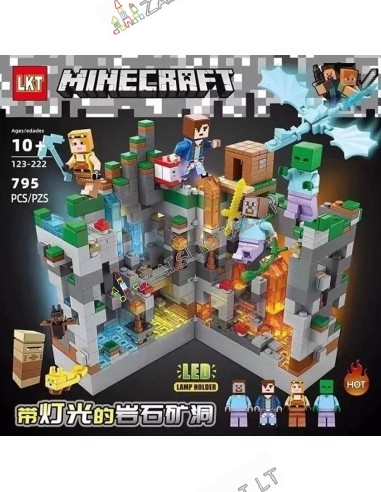 Lego Minecraft Mūšis su drakonu už tvirtovę 123-222 795 dalių