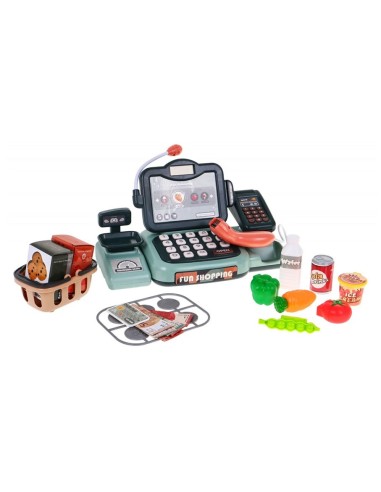 Edukacinis kasos aparatas (3+ m.) – mokykitės skaičiuoti žaisdami parduotuvę!