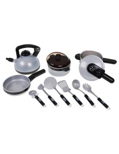 Mažojo virėjo rinkinys 12 dalių, puodai + virimo reikmenys 2