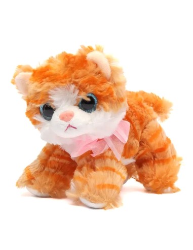 Minkštas kniaukiantis katinas 20 cm