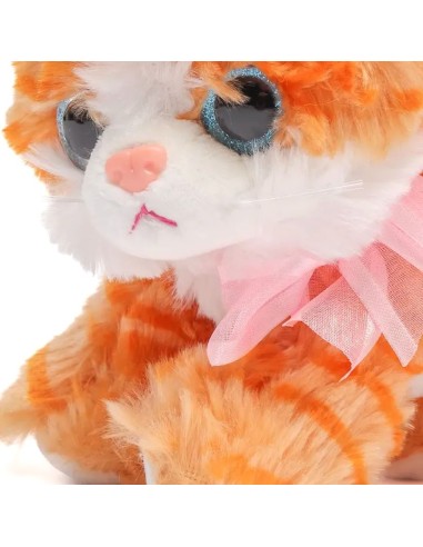 Minkštas kniaukiantis katinas 20 cm