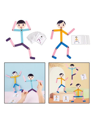 Medinė Montessori dėlionė žmogus...