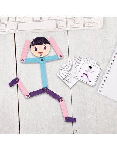 Medinė Montessori dėlionė žmogus...