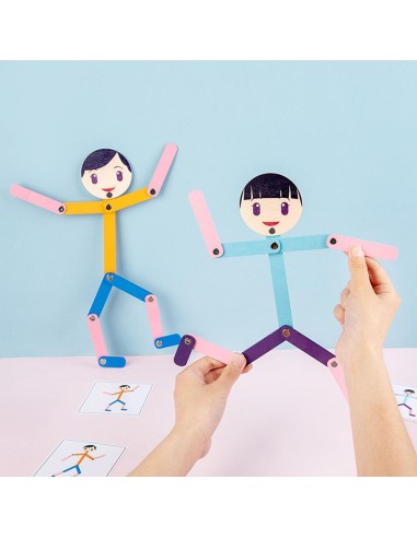 Medinė Montessori dėlionė žmogus...