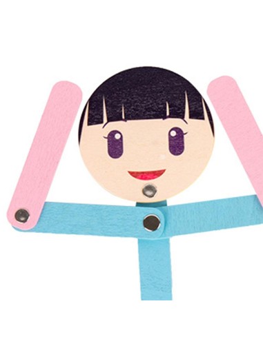 Medinė Montessori dėlionė žmogus...