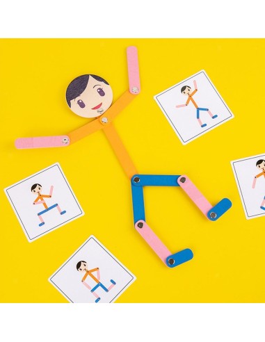 Medinė Montessori dėlionė žmogus...