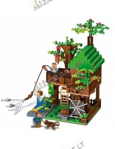 Lego tipo konstruktorius My World MINECRAFT FISHERMAN'S HOUSE