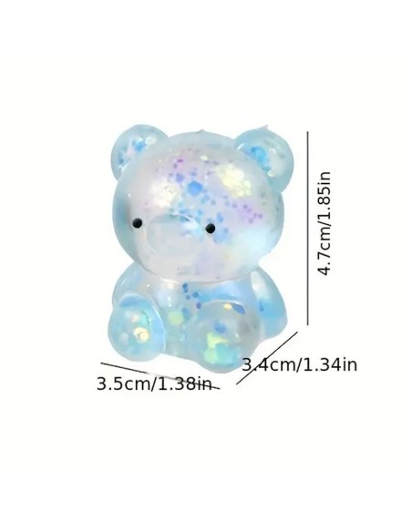 Antistresinis žaislas meškiukas - Squeeze Bear 3 vnt