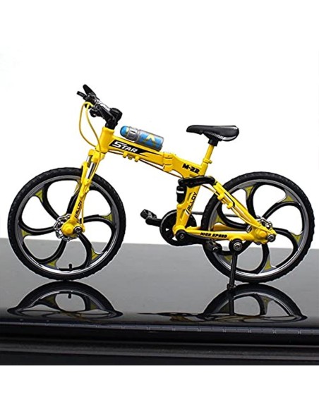 SalLady kolekcijos mini metalinis realistiškas sulankstomas kalnų dviratis 1:10