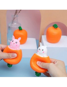 Antistresinis žaislas Kiškis su morka 2 vnt