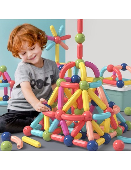 Stambus magnetinis konstruktorius 128 detalės