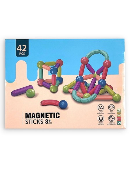 Stambus magnetinis konstruktorius 42 detalės