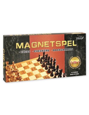 Mediniai magnetiniai šachmatai, nardai, šaškės Magnetspel