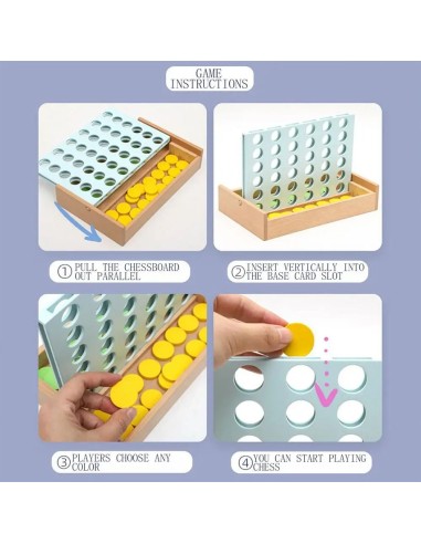 Medinis stalo žaidimas Connect 4