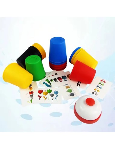 Žaidimas su spalvom ir puodeliais...