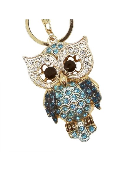 Prabangiai atrodantis, blizgantis raktų pakabukas pelėda "Fashion Jewelry"