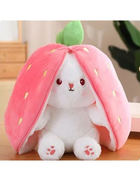 Pliušinis žaislas triušis braškė 20 cm