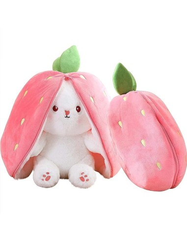 Pliušinis žaislas triušis braškė 20 cm