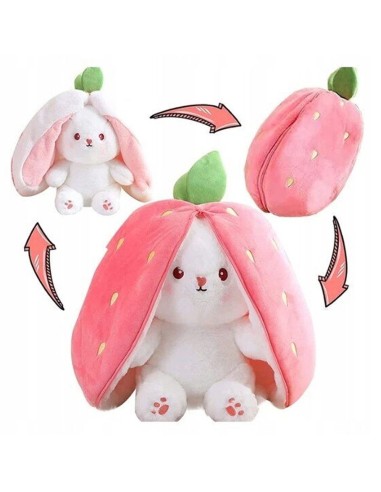 Pliušinis žaislas triušis braškė 20 cm