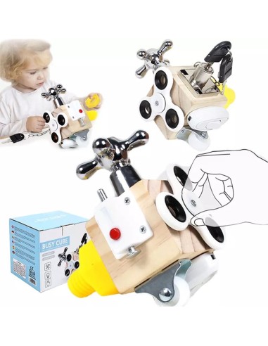 Montessori medinis veiklos kubas Busy...