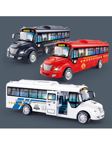 Garso ir šviesos modeliukas - autobusas