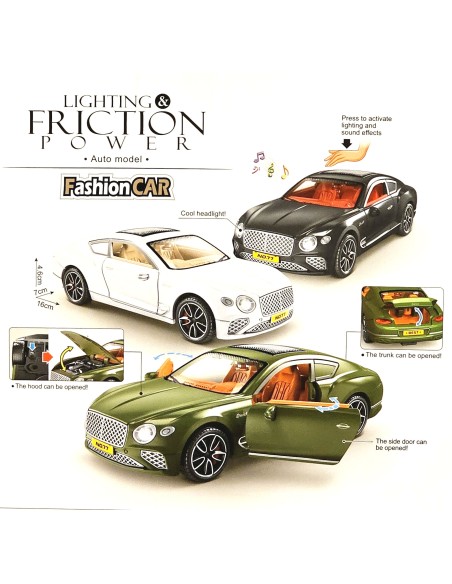 Žaislinis Bentley 16 cm automobilis modeliukas 1:24