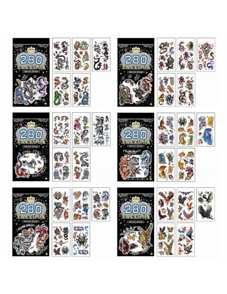 lipdomų tatuiruočių rinkinys