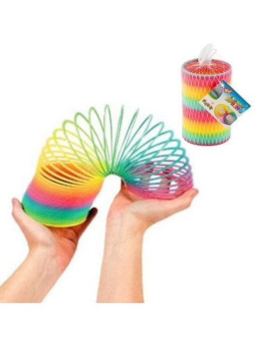 Klasikiniai žaislai -  Didelė spyruoklė Slinky "Qixing Toys" 14,7 cm