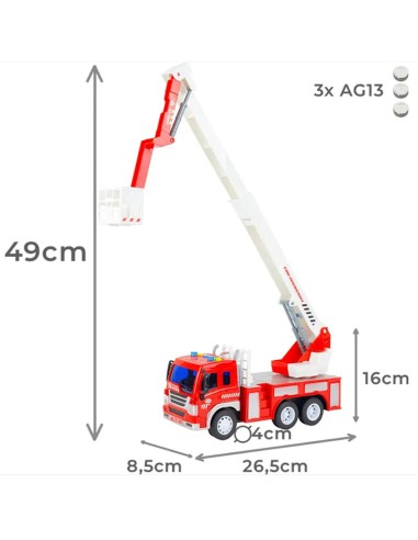 Gaisrinė mašina su prailginamomis...
