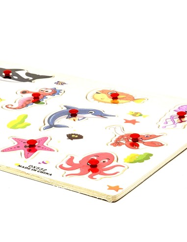 Nesudėtingos medinės dėlionės - Jūros...