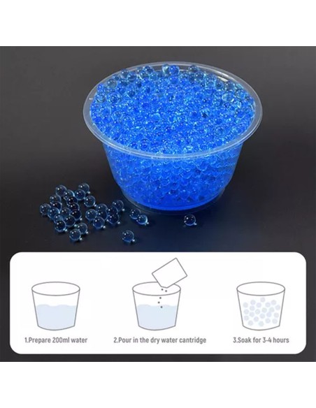 Mėlyni gelio kulkos orbeeze Water Bullet Orbizai